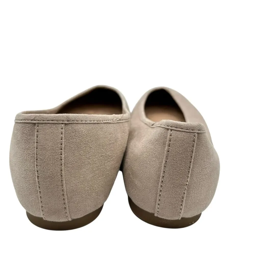 Old Navy Women's Blush Faux-Suede‎ Pointy Ballet Flats Size 10